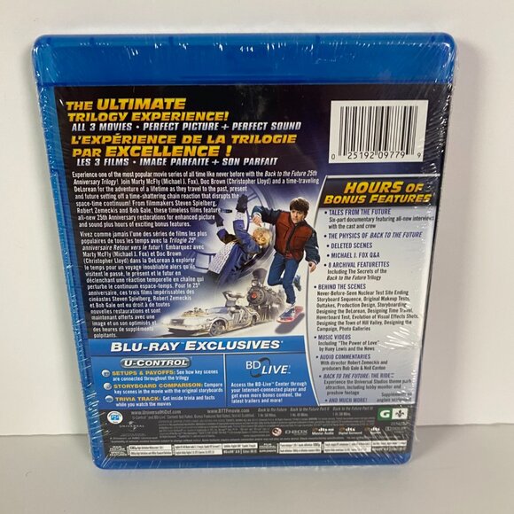 NEW Back To The Future Trilogy 25th Anniversary Blu-Ray Factory Sealed - Picture 2 of 2